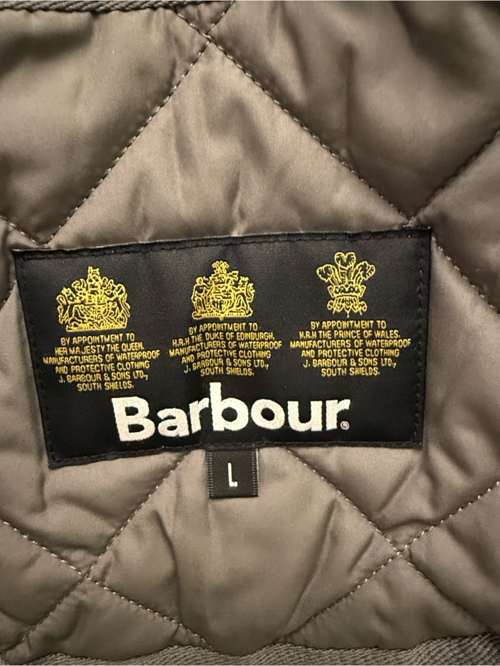 Barbour Lowerdale Quilted Gilet Vest Men’s Large Gray Snap Front Lightweight - Picture 4 of 7